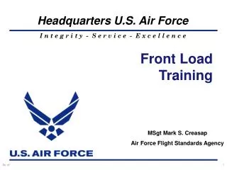 Front Load Training