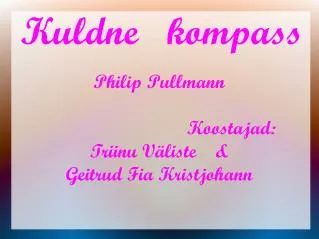 Kuldne kompass