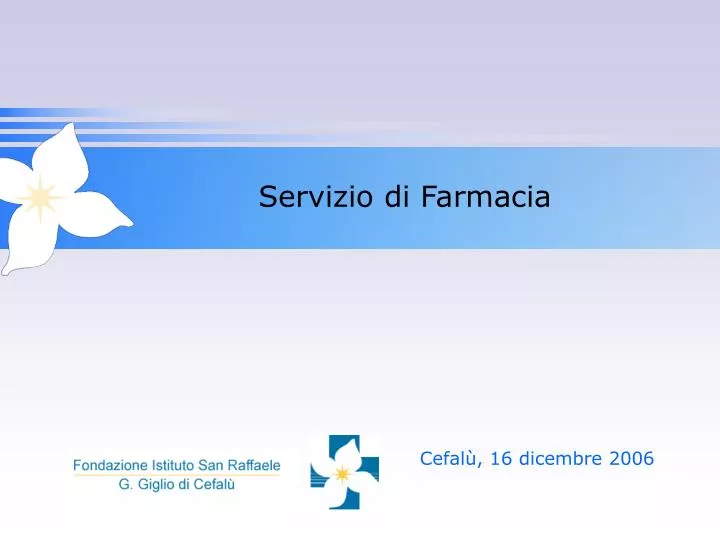 servizio di farmacia