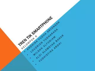 tren tik smartphone