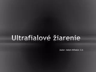 ultrafialov iarenie
