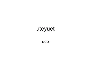uteyuet