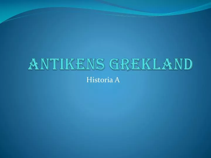 antikens grekland