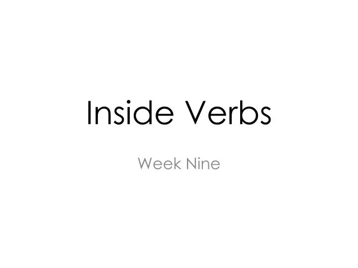 inside verbs