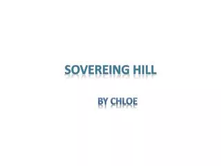 Sovereing Hill