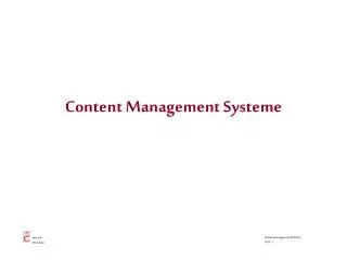 content management systeme