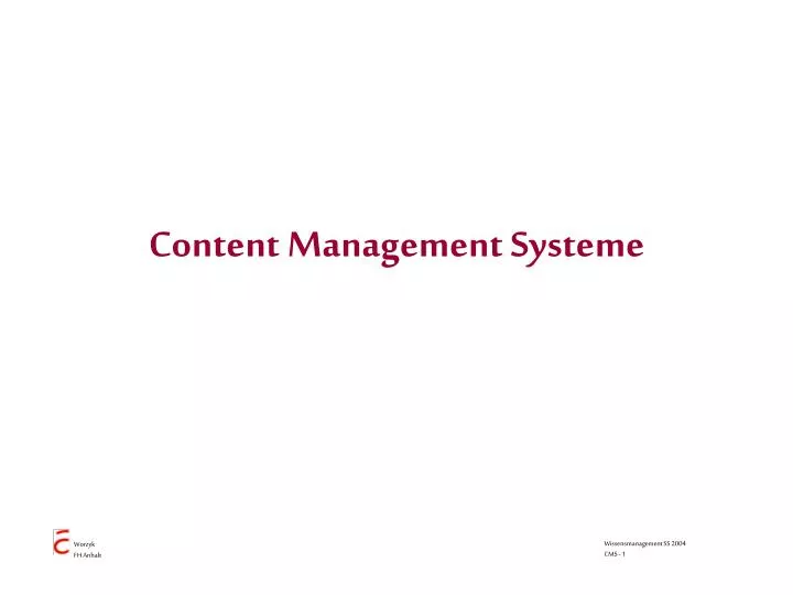 content management systeme