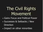 The Civil Rights Movement - slide 1