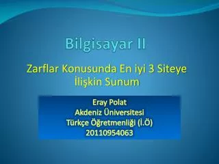 bilgisayar ii