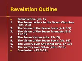 Revelation Outline