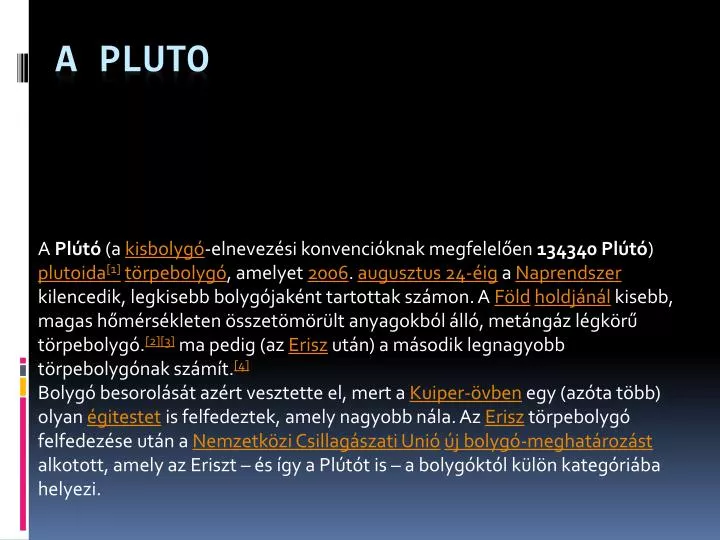 a pluto