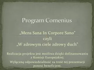 program comenius
