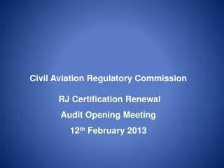 Civil Aviation Regulatory Commission