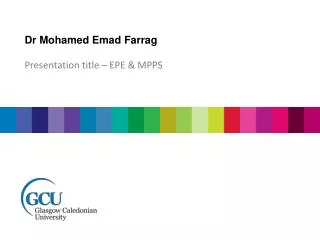 Dr Mohamed Emad Farrag