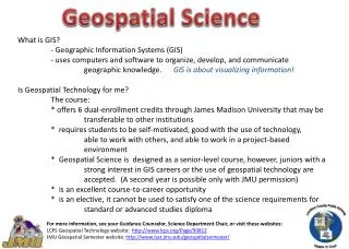 Geospatial Science