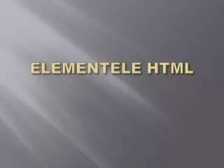 elementele html