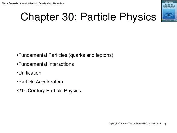 chapter 30 particle physics