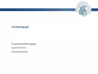 schulp dagogik