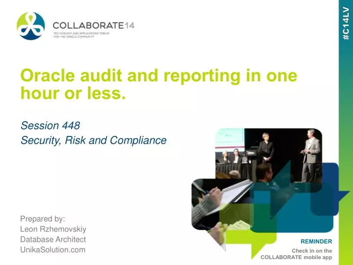 oracle audit and reporting in one hour or less