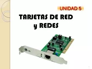 tarjetas de red y redes