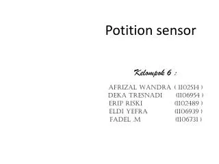 potition sensor