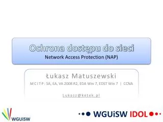 ochrona dost pu do sieci network access protection nap