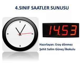 4 sinif saatler sunusu