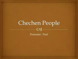 Chechen People