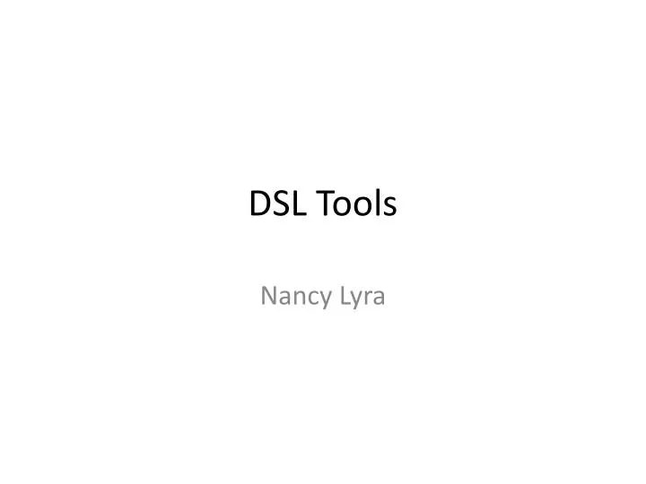 dsl tools