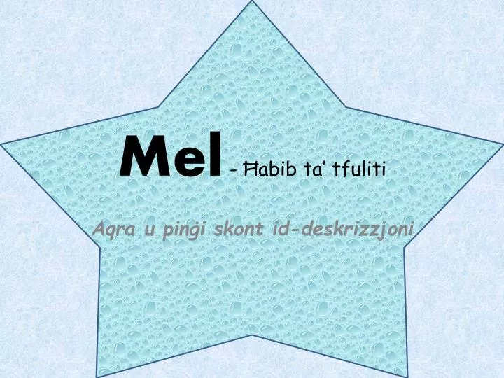 mel abib ta tfuliti