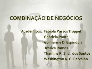 combina o de neg cios