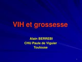 vih et grossesse