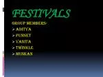 FESTIVALS - slide 1