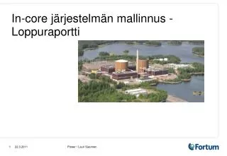 in core j rjestelm n mallinnus loppuraportti