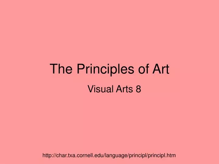 the principles of art
