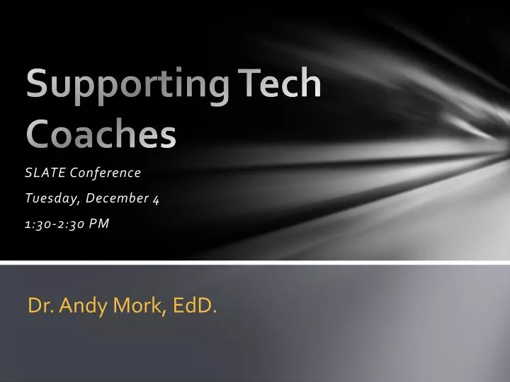 supporting tech coaches