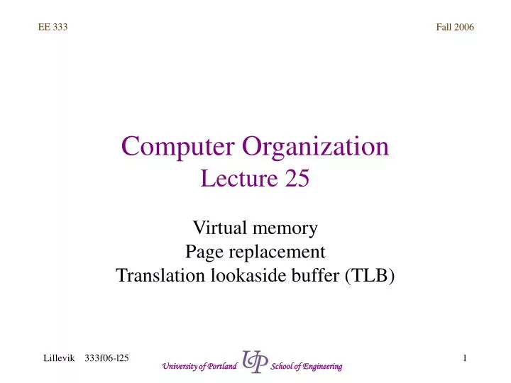 computer organization lecture 25