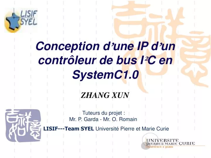 conception d une ip d un contr leur de bus i c en systemc1 0