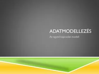 adatmodellez s