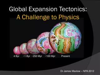 Global Expansion Tectonics: A Challenge to Physics