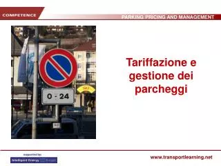 tariffazione e gestione dei parcheggi