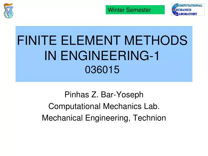 finite element methods in engineering 1 036015