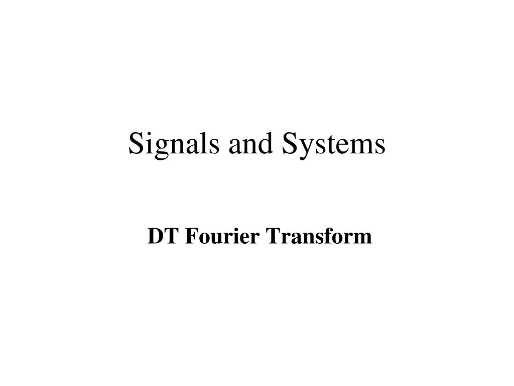 PPT - Signals and Systems PowerPoint Presentation, free download - ID ...