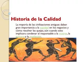 historia de la calidad