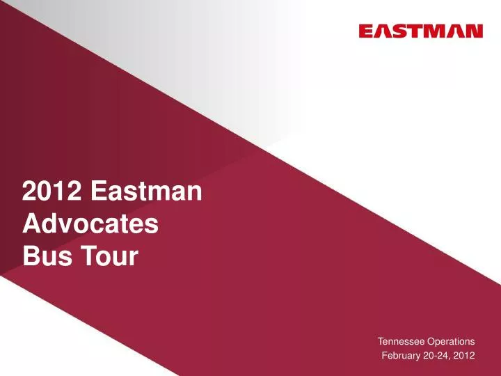 2012 eastman advocates bus tour