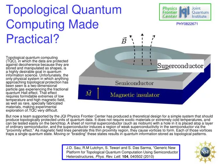 topological quantum computing made practical