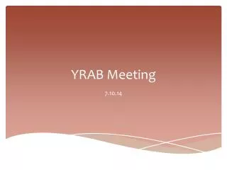 yrab meeting