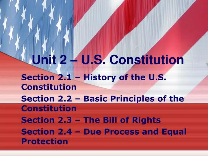 unit 2 u s constitution