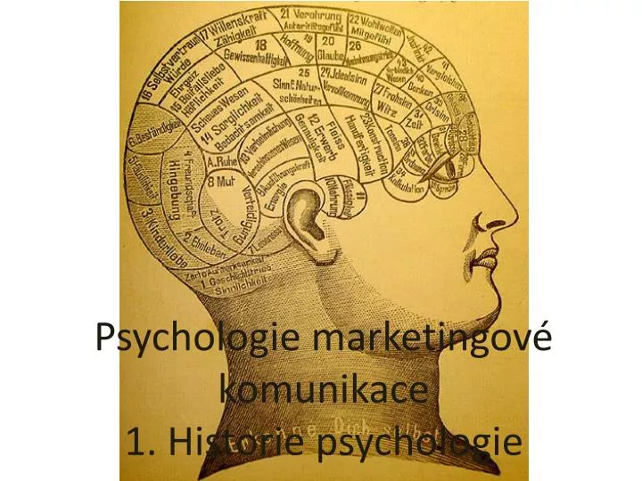 psychologie marketingov komunikace 1 historie psychologie