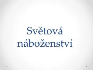 sv tov n bo enstv